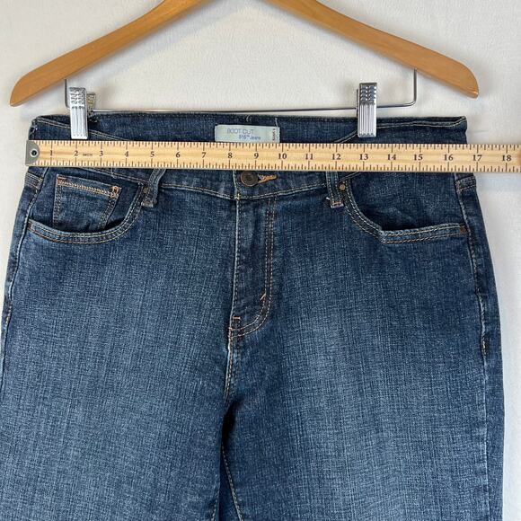 Levis 515 Jeans Womens‎ 12 (33x32) Blue Boot Cut Dark Wash Bootcut Denim - Picture 7 of 11